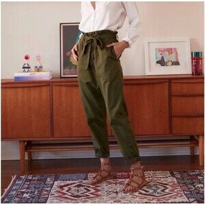 Xirena Tyese Pant Olive Paperbag Belted Pants Olive Green Size Small